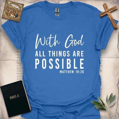 With God Any Thing Are Possible Matthew 19:26