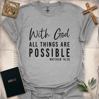 With God Any Thing Are Possible Matthew 19:26